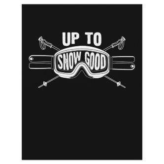 Best Snowboard Skiing Ride Gift Up To Snow Good Letterhead