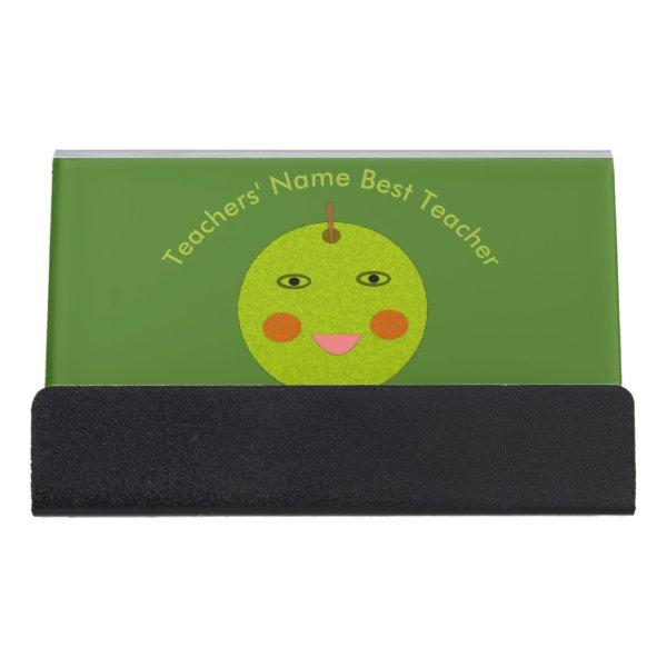 Best Teacher Happy Apple Custom Desk  Holder