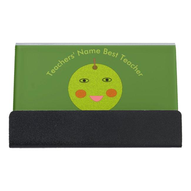 Best Teacher Happy Apple Custom Desk Holder