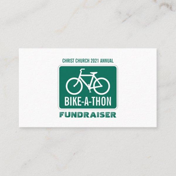 Bicycle Sign, Charity Bike-a-Thon Event