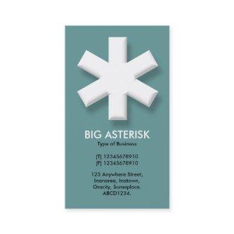 Big Asterisk - Turquoise Gray (669999)