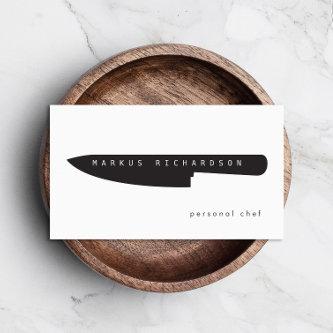 Big Chef Knife Logo for Personal Chef, Catering