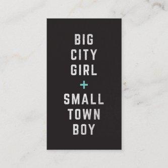 Big City Girl + Small Town Boy Jack & Jill Ticket