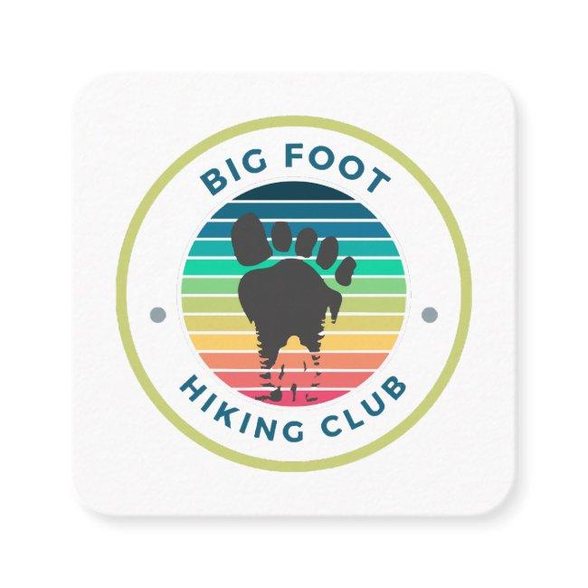 Big foot sasquatch hiking club square