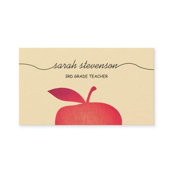 Big Red Apple Elementary School Teacher 3