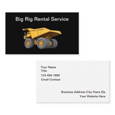 Big Rig Construction Rental Service