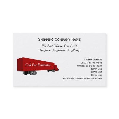 Big Rig Truck Professional Shipping Moving Company