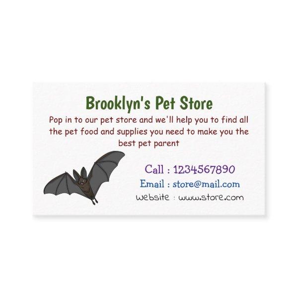 Big vampire bat cartoon illustration