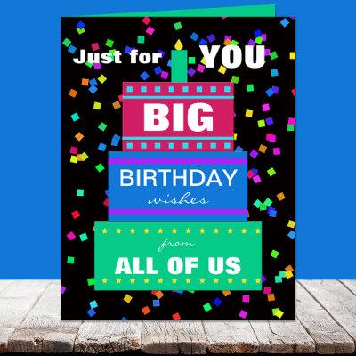 Big Work Birthday Card from Group