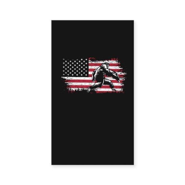 Bigfoot American Flag Vintage Sasquatch