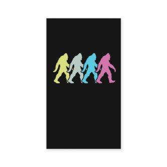 Bigfoot Silhouette Retro Pop Art Sasquatch