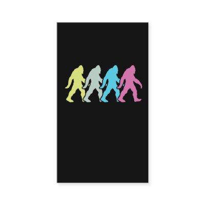 Bigfoot Silhouette Retro Pop Art Sasquatch