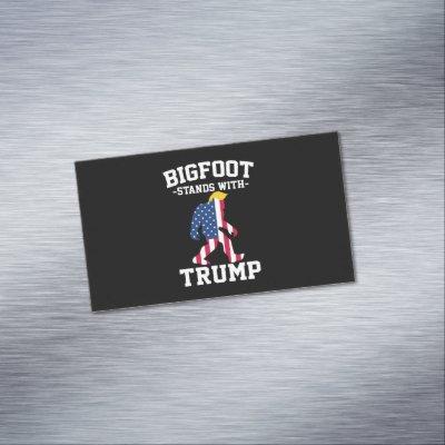 Bigfoot Stands With Trump 2024 Elections  Magnet