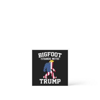 Bigfoot Stands With Trump 2024 Elections Square
