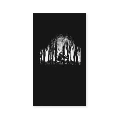 Bigfoot walking Yeti Forest Sasquatch