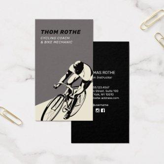Bike Cycling Coach  / Spin Instructor Gray