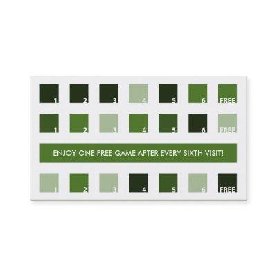 BILLIARD customer appreciation (mod squares) Loyalty Card