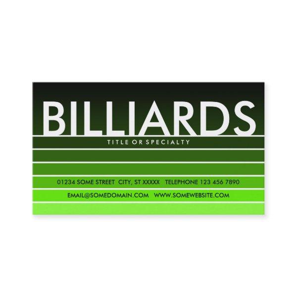 BILLIARDS green swatch