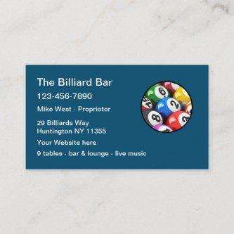 Billiards Hall Cocktail Lounge