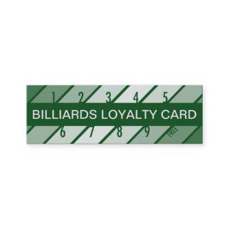 billiards loyalty card (retrograde)