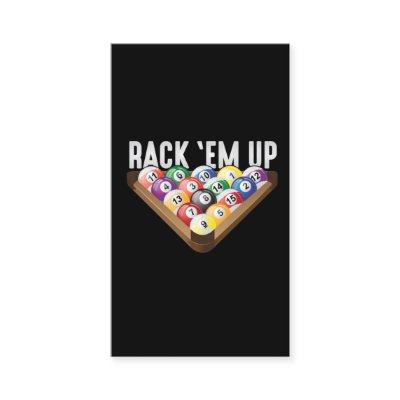 Billiards Player Rack em Up Eight Ball Pool