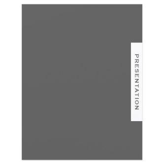 Binder Section Divider | Presentation | Gray
