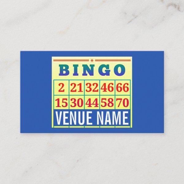 Bingo Card, Bingo Venue, Gaming Industry