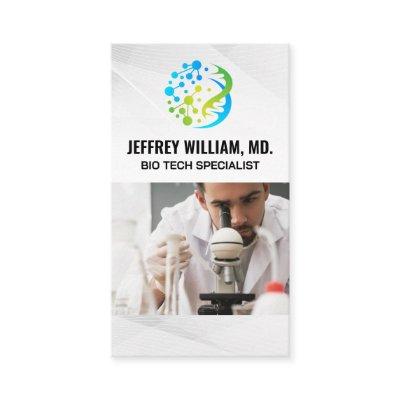 Bio Tech Logo | Scientist Researching in Lab