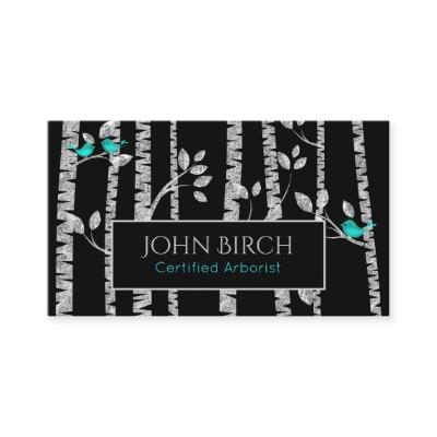 ** Birch Trees Blue Birds Arborist Tree Doctor