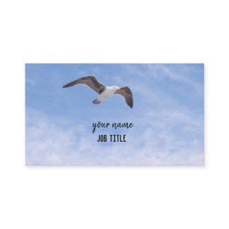 Bird Flying Blue Sky Background
