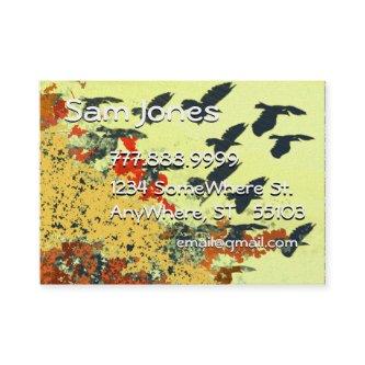 Bird Flying Fall Colors