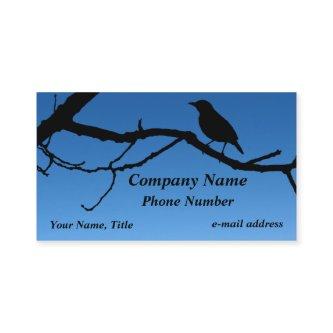 Bird on Branch Blue Sky