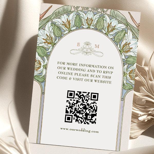 Birds of Paradise QR Code Website Enclosure Card