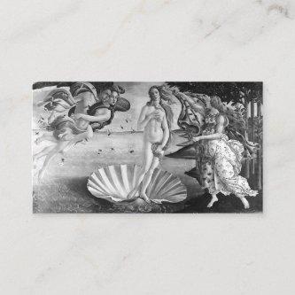 Birth Of Venus - Botticelli - Black And White