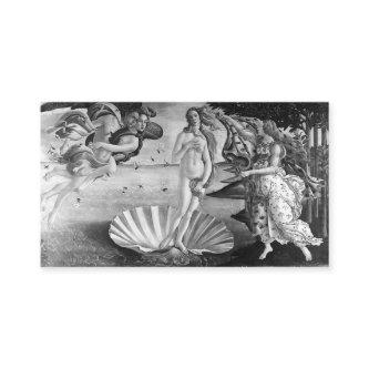 Birth Of Venus - Botticelli - Black And White