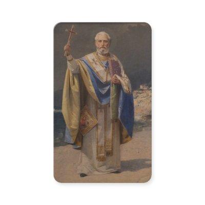 BISHOP ST. NICHOLAS OF MYRA PRAYER HOLY CARDS