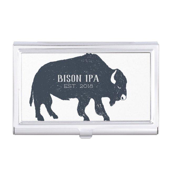 Bison Silhouette Customizable Case
