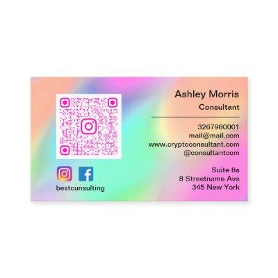 Bit Me Pink QR Code Logo Social Media Shop
