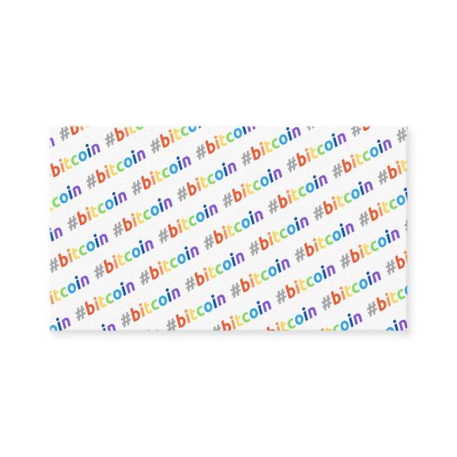 Bitcoin #BTC Rainbow Design