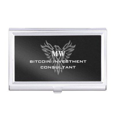 Bitcoin Investment Consultant, silver eagle logo  Case