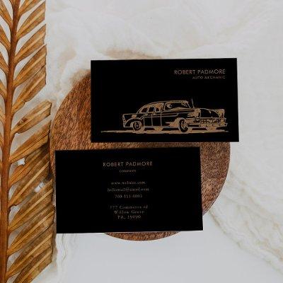 Black and Brown Retro Auto Mechanic