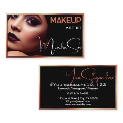 Black and Copper Bronze Modern Photo Image Beauty
