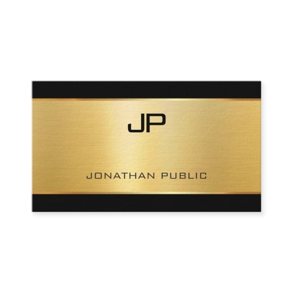 Black And Gold Elegant Luxury Thick Template