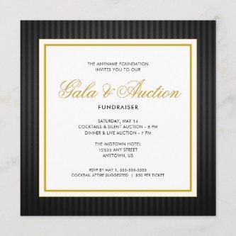 Black and Gold | Gala Auction and Fundraiser Invitation