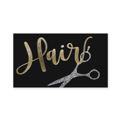 Black and Gold Glam Hairstylist Appointment