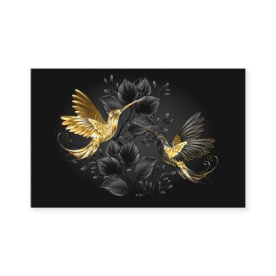 Black and Gold Hummingbird