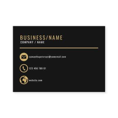 Black and gold icons .