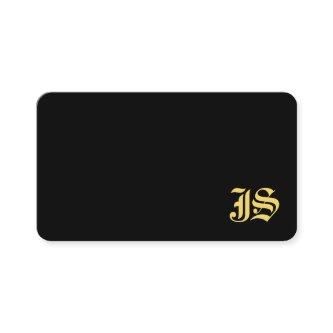 Black And Gold Professional Monogram Template