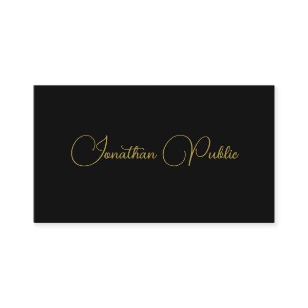Black And Gold Professional Template Typography