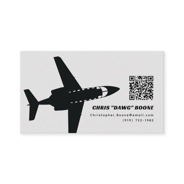 Black and Gray Modern T-1 Flight Instructor